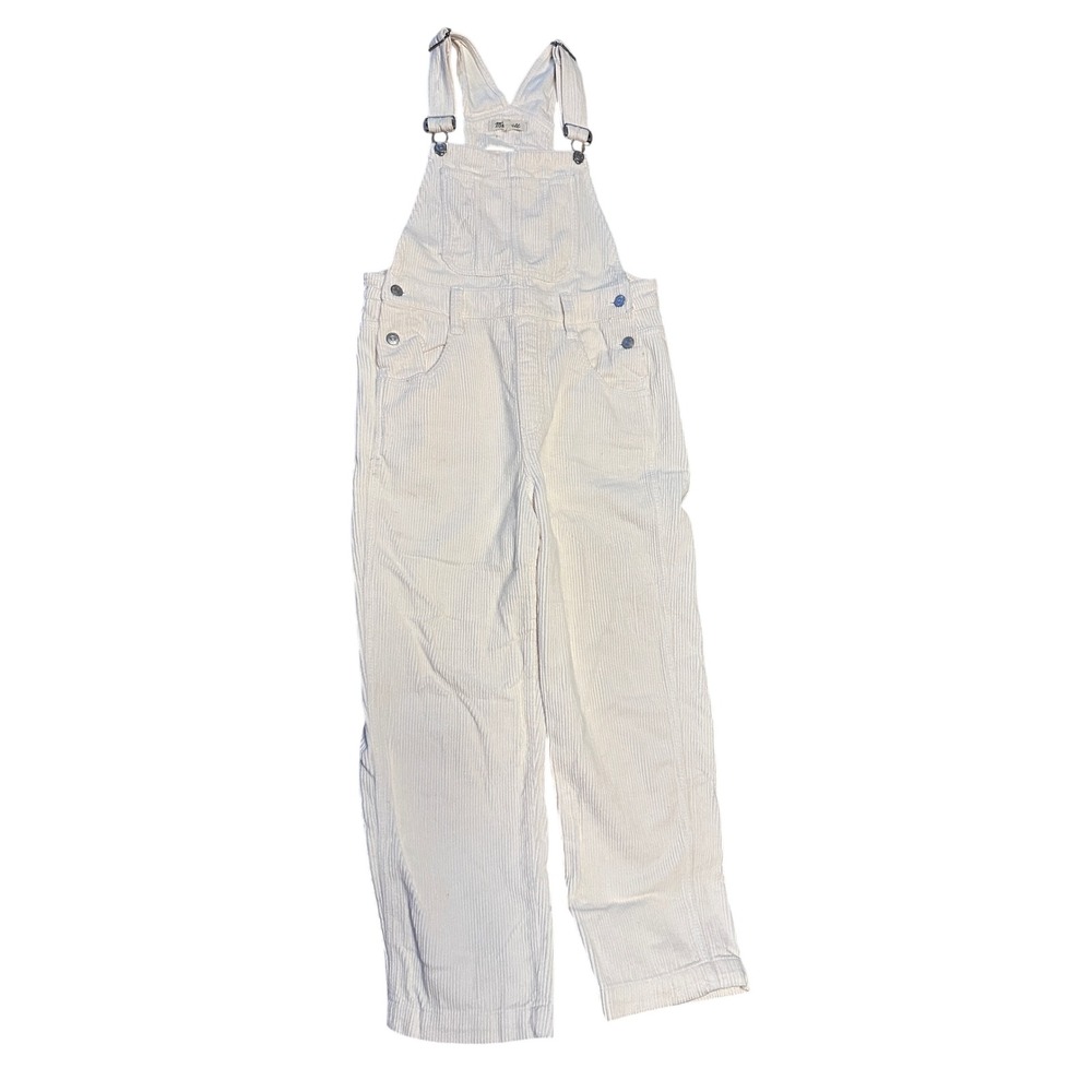 Madewell Corduroy Straight-Leg Overalls CLOUD LINING Size Medium